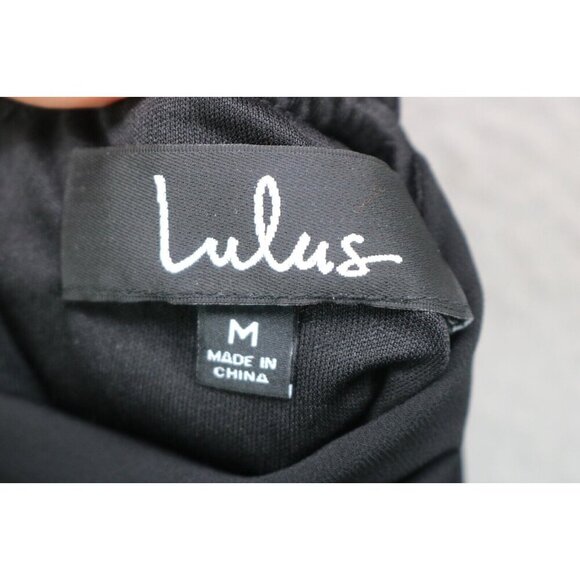 LuLus Halter Black Maxi Dress-Size Medium-Lined-Witchy-Goth - Picture 4 of 8